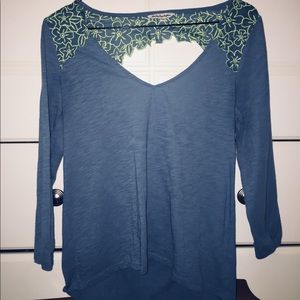 american eagle cut out top
